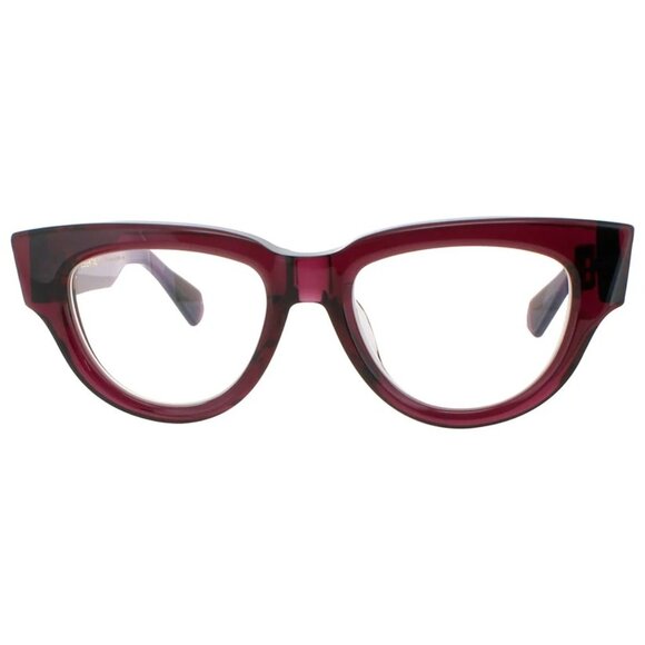 NEW VALENTINO EYEGLASSES ESSENTIAL-III  VLX-125B CAT EYE WOMEN BURGUNDY EYEWEAR - Picture 1 of 3